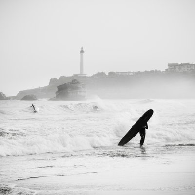Surf alla Grand Plage, Francia da Leopold Blonder