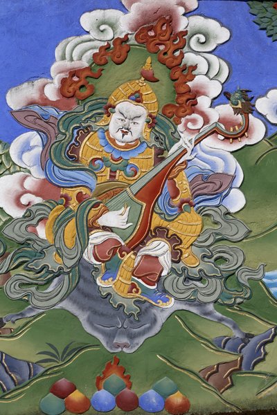 Tempio dei Mille Buddha, congregazione Dashang Kagyu Ling. Guardiano del tempio, La Boulaye, Francia da Unbekannt