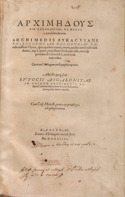 Il Palinsesto di Archimede da Unbekannt