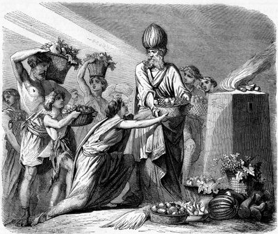 Il cesto dei primi frutti - Bibbia da Unbekannter Künstler