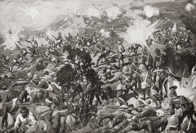 La battaglia di Spion Kop, fiume Tugela, Natal, Sudafrica, 23-24 gennaio 1900 durante la seconda guerra boera da Unbekannt