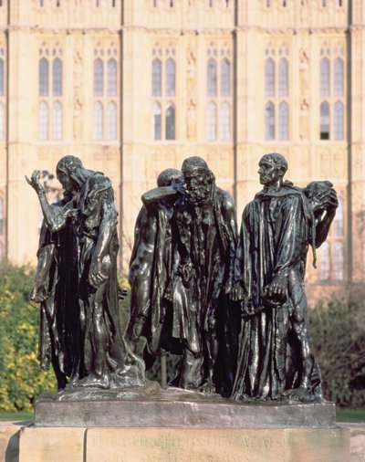 I borghesi di Calais, di Auguste Rodin completato nel 1888 da Unbekannt