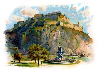 The Castle Rock, Edimburgo da Unbekannter Künstler
