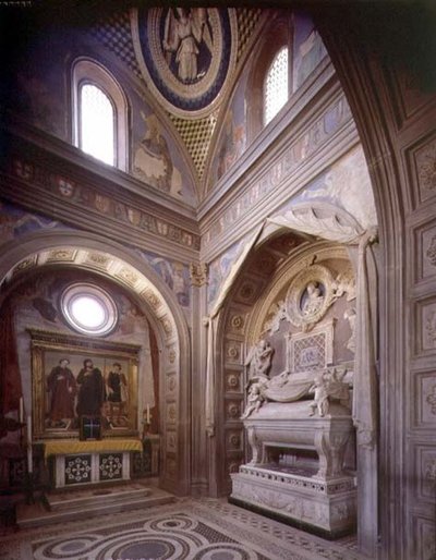 La Cappella del Cardinale del Portogallo (dettaglio) da Unbekannt
