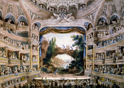 Teatro della Comédie-Française alla fine del XVIII secolo da Unbekannter Künstler
