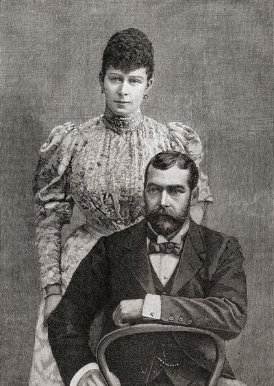 Il Duca e la Duchessa di Cornovaglia, Giorgio V e sua moglie Maria di Teck da Unbekannt