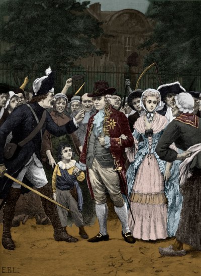 La famiglia reale francese in viaggio verso l