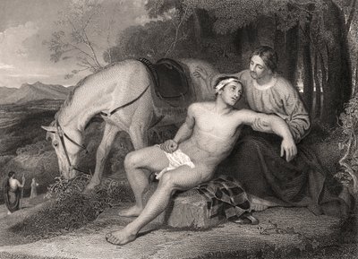 Il buon samaritano da Unbekannter Künstler