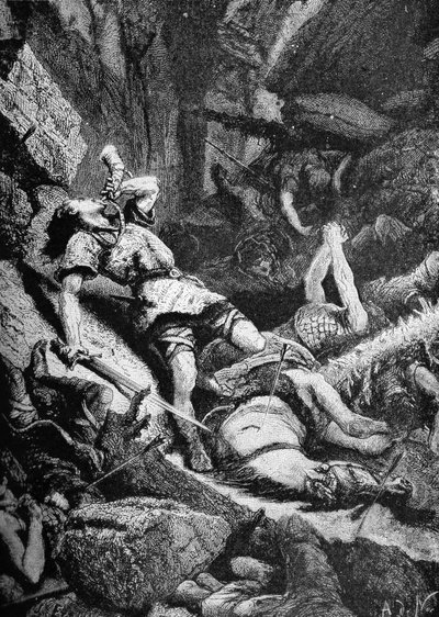 La Grande Battaglia di Roncevalles da Unbekannter Künstler