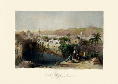 La Terra Santa - Piscina di Ezechia, Gerusalemme. - Bibbia da Unbekannter Künstler