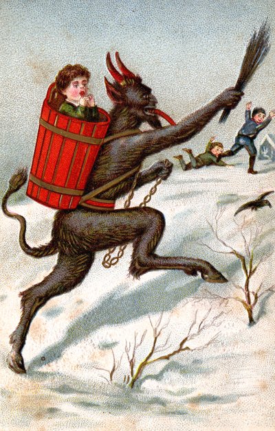 Il Krampus, c.1910 (cartolina) da Unbekannter Künstler