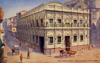 Il Tempio delle Scimmie, Kalbadevi Road, Mumbai da Unbekannter Künstler