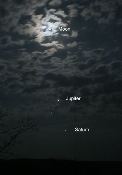 La Luna, Giove e Saturno, 2005 da Unbekannt