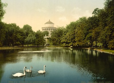 Il Giardino Saxe, Varsavia, Polonia, c.1890-c.1900 da Unbekannter Künstler