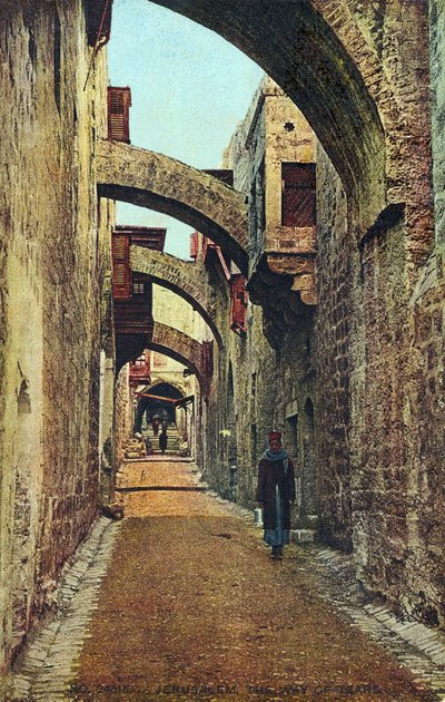 Le Stazioni della Via Crucis, Gerusalemme, inizio XX secolo da Unbekannter Künstler