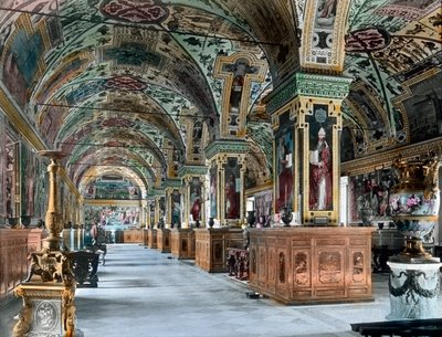 La biblioteca Vaticana da Unbekannter Künstler