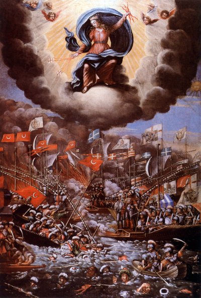 La battaglia di Lepanto (1571) da Unbekannter Künstler