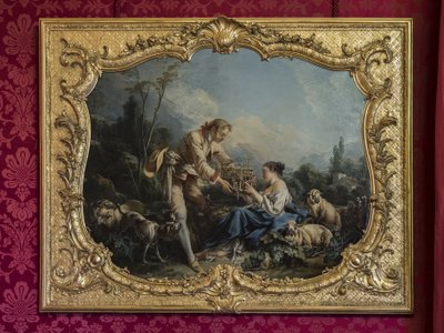 Il pastore compiacente o la gabbia. Dipinto di Francois Boucher. Parata della principessa o stanza della parata. Hotel de Soubise, Parigi da Unbekannt