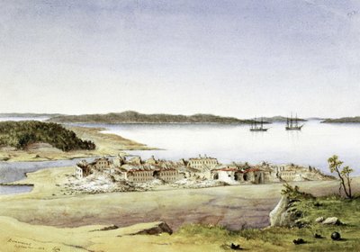 La fortezza di Bomarsund, sulle isole Aland (Finlandia), nell