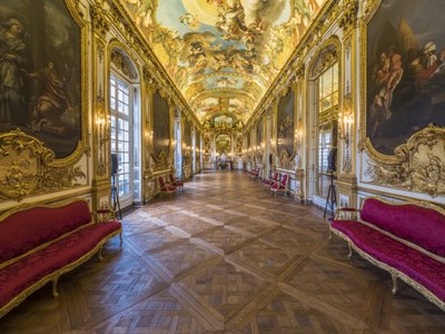 La Galerie dorée e il soffitto dipinto da François Perrier (1594-1649) da Unbekannt