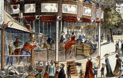 La giostra alla fiera da Unbekannter Künstler