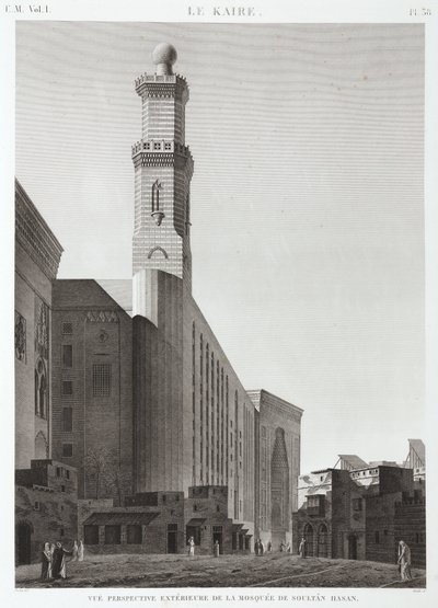 La moschea del Sultano Hassan, Cairo, Egitto, c. 1798 da Unbekannt
