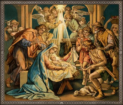 La natività - Madonna e bambino - Nuovo Testamento da Unbekannter Künstler