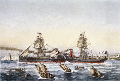 La nave a vela e a vapore Washington da Unbekannter Künstler