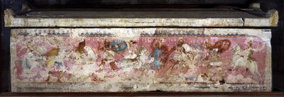 Sarcofago delle Amazzoni, decorato con scene di combattimento tra Greci e Amazzoni, da Tarquinia, IV secolo a.C. da Unbekannt