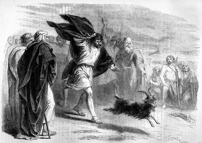 Il capro espiatorio mandato nel deserto - Bibbia da Unbekannter Künstler