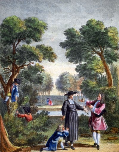 Il scolaro, il pedante e il maestro del giardino da Unbekannter Künstler