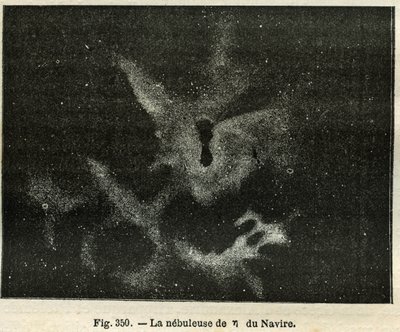 La nebulosa della nave. Incisione da Les étoiles et les autres curiosités du ciel di Camille Flammarion da Unbekannt