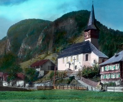 La città di Reuthe vicino a Bregenz da Unbekannter Künstler