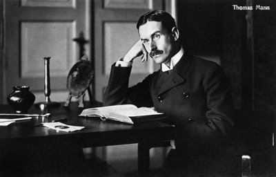Thomas Mann da giovane scrittore tedesco da Unbekannter Künstler