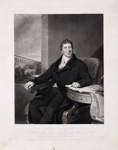 Thomas Telford, ingegnere civile scozzese, c 1810 da Unbekannt