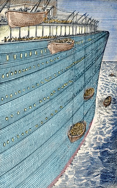 Disastro del Titanic, le barche salpano da Unbekannter Künstler