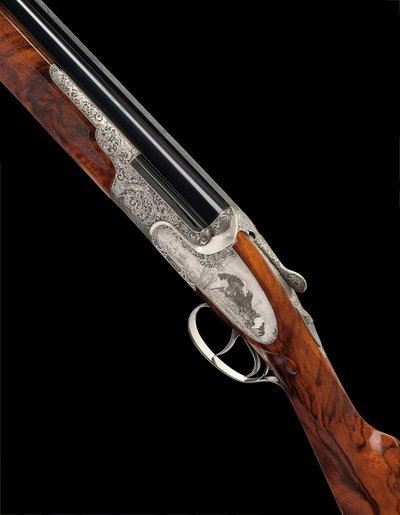 Fucile inciso 12-bore "gullwing" over-and-under sidelock ejector di Torcoli e Ferrante, Flli. Bertuzzi da Unbekannt