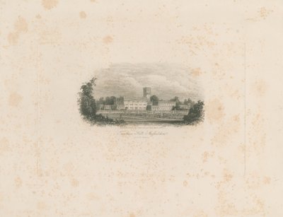 Trentham Hall: incisione in acciaio da Unbekannt
