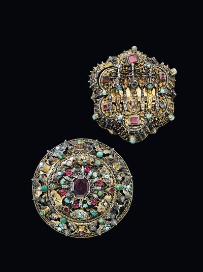 Due rosette da petto, Nagyszeben, c.1675-1700 da Unbekannt