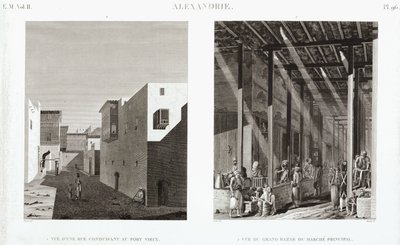 Due vedute di Alessandria, Egitto, c. 1798 da Unbekannt