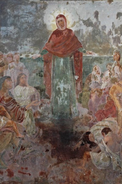 Ucraina, Kiev, Kyiv-Percherska Lavra (Monastero delle Grotte Ortodosso-orig 1051), affresco all