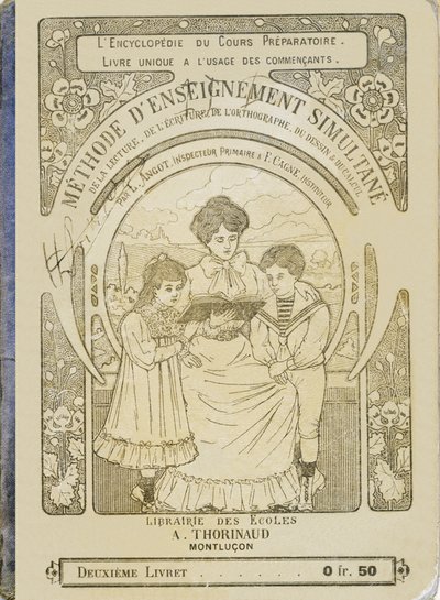 Una madre legge ai suoi figli - Copertina - Metodo di insegnamento simultaneo della lettura, della scrittura, dell