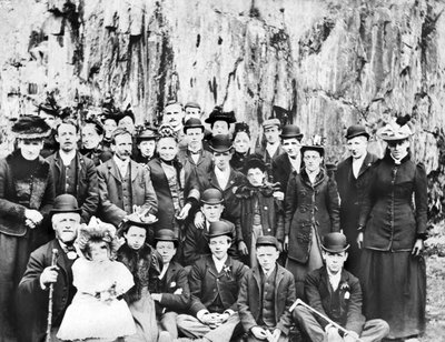 Regno Unito: Un gruppo di persone in gita. c1910 da Unbekannt