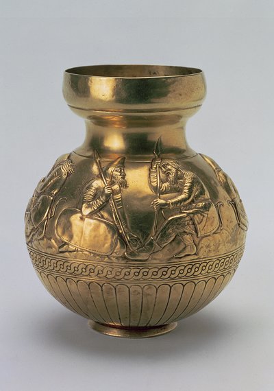 Vaso che raffigura guerrieri sciti, opera greca dal Regno del Bosforo, seconda metà del IV secolo a.C. da Unbekannt