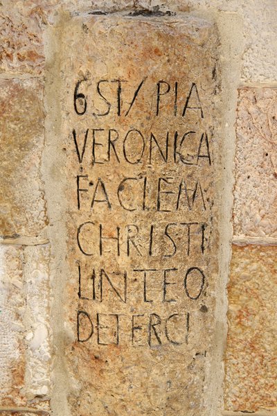 Via Dolorosa, Sesta stazione, Il Velo di Veronica, Gerusalemme, Israele da Unbekannt