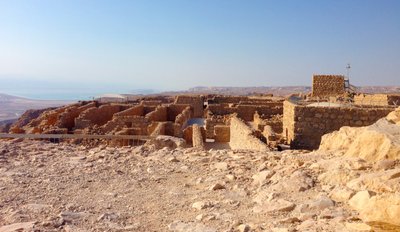 Vista da Masada sul Mar Morto (foto) da Unbekannt
