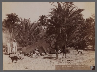 Vista da un sito in Nord Africa - Campo nomade da Unbekannt