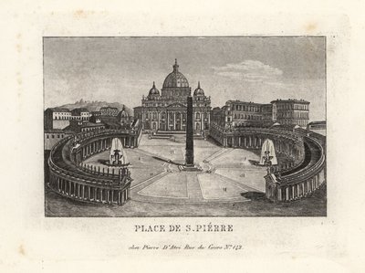 Vista di Piazza San Pietro, con la Basilica di San Pietro e l