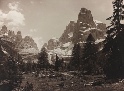 Veduta della tundra alpina Brenta Alta, nel Gruppo di Brenta da Unbekannter Künstler
