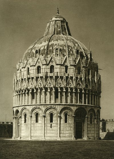 Veduta del Battistero di Pisa da Unbekannt